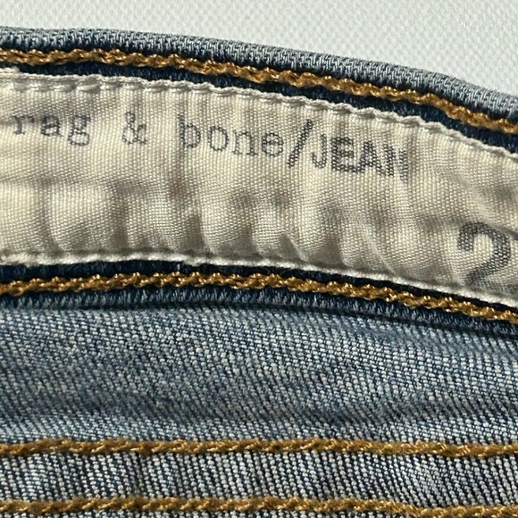 Rag & Bone Sz 27 Denim Jeans Skinny Pockets Brimfield Wash W1502K520 Made In USA - Picture 2 of 15